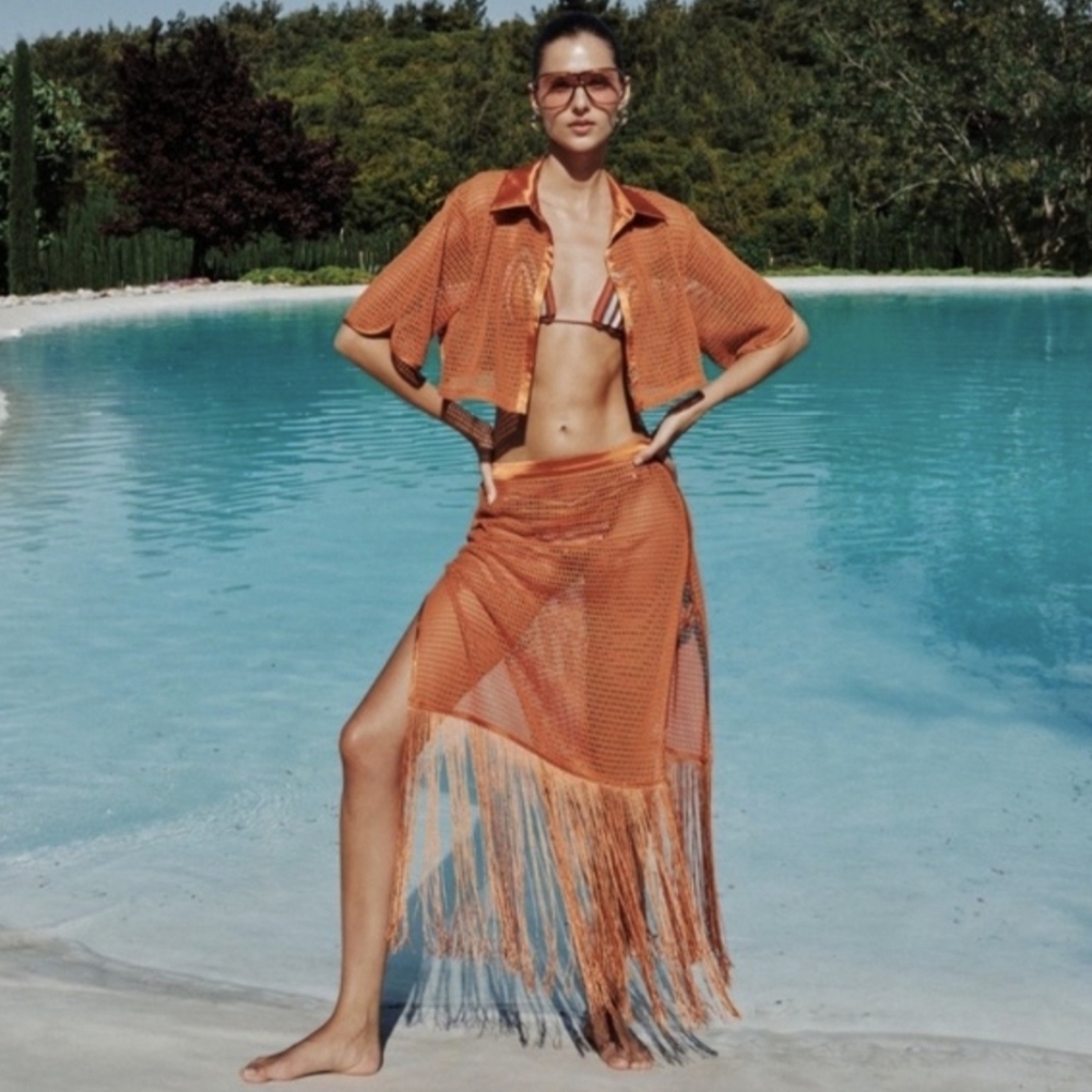 NWT | My Beachy Side Camelia Set Skirt + Top Size Small